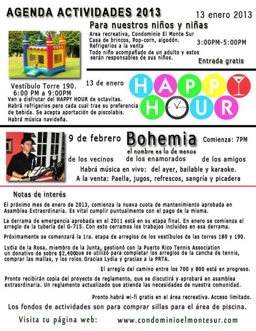 actividades 2013